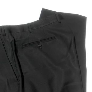 Santorelli 40 Black Dress pants Italy Virgin Wool (See‎ description)